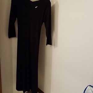 *Newport news black sz L midi dress